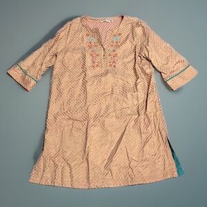 Soft Surroundings Gold Stripe Dress Size 1X